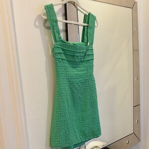 Beginning Boutique Vibrant Green Mini Dress